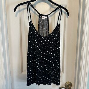 GAP Black and White Backless Tank Top
